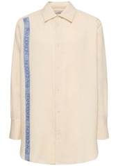 JW Anderson Oversize Linen & Cotton Shirt