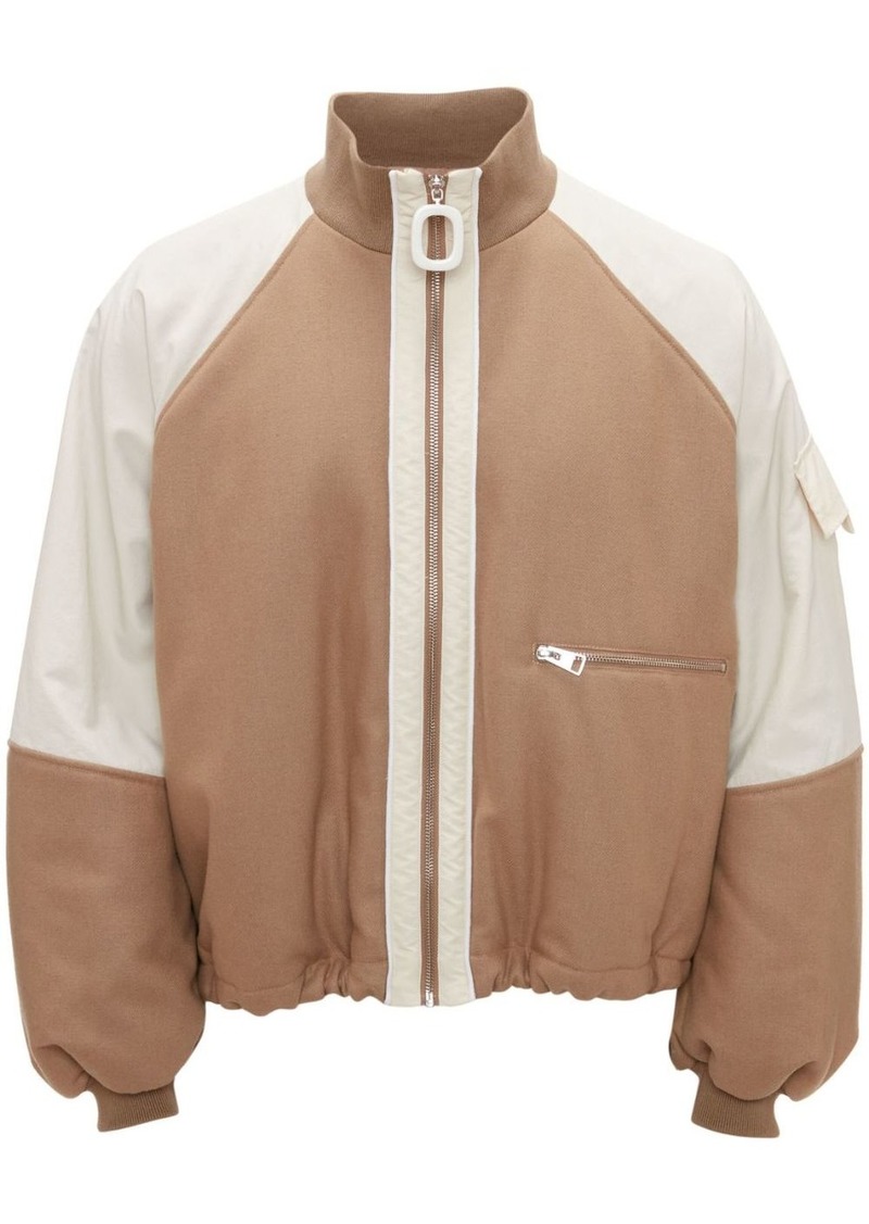 JW Anderson panelled zipped track jacket