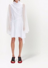 JW Anderson sheer-sleeve asymmetric dress