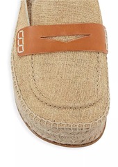 JW Anderson Printed Leather Espadrille Loafers