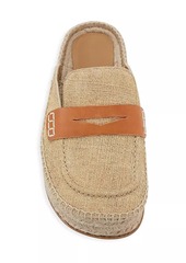 JW Anderson Printed Leather Espadrille Loafers