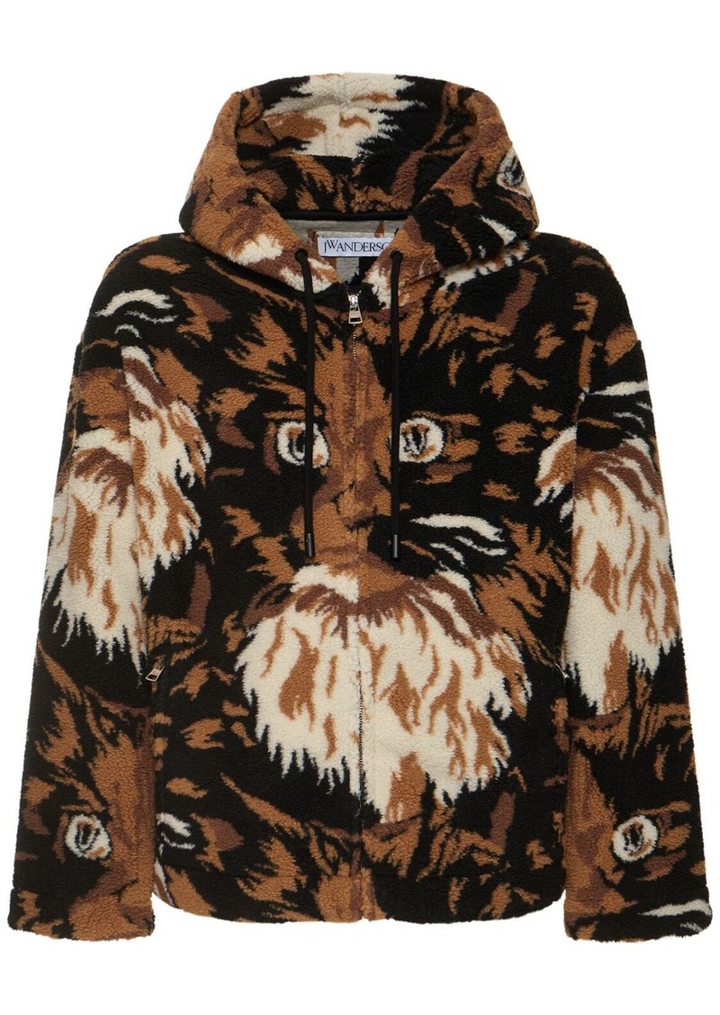 JW Anderson Printed Acrylic Blend Hooded Jacket