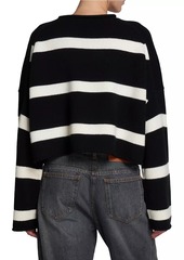 JW Anderson Stripe Anchor Wool-Cashmere Sweater