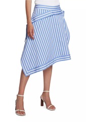 JW Anderson Stripe Cotton Handkerchief Skirt