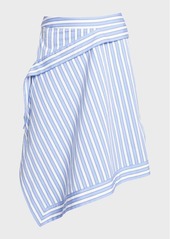 JW Anderson Striped Handkerchief Midi Skirt
