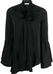 JW Anderson tie-neck bell-sleeves blouse