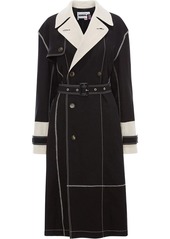 JW Anderson contrast stitching belted trench coat