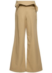 JW Anderson Twill Fold-over Flared Trench Pants