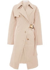 JW Anderson Beige Twisted Buckle Trench Coat