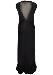 JW Anderson Twisted Drape Sheer Long Dress