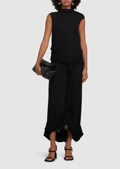 JW Anderson Twisted Drape Sheer Long Dress