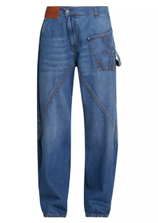 JW Anderson Twisted High-Rise Workwear Jeans