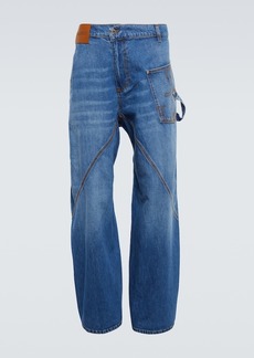 JW Anderson Twisted wide-leg jeans