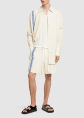 JW Anderson Wide Linen & Cotton Shorts