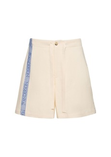 JW Anderson Wide Linen & Cotton Shorts