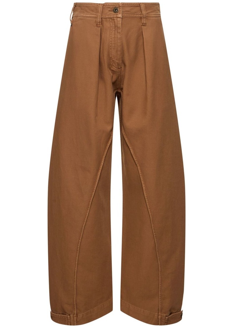 JW Anderson Workwear Cotton Twill Twisted Seam Pants