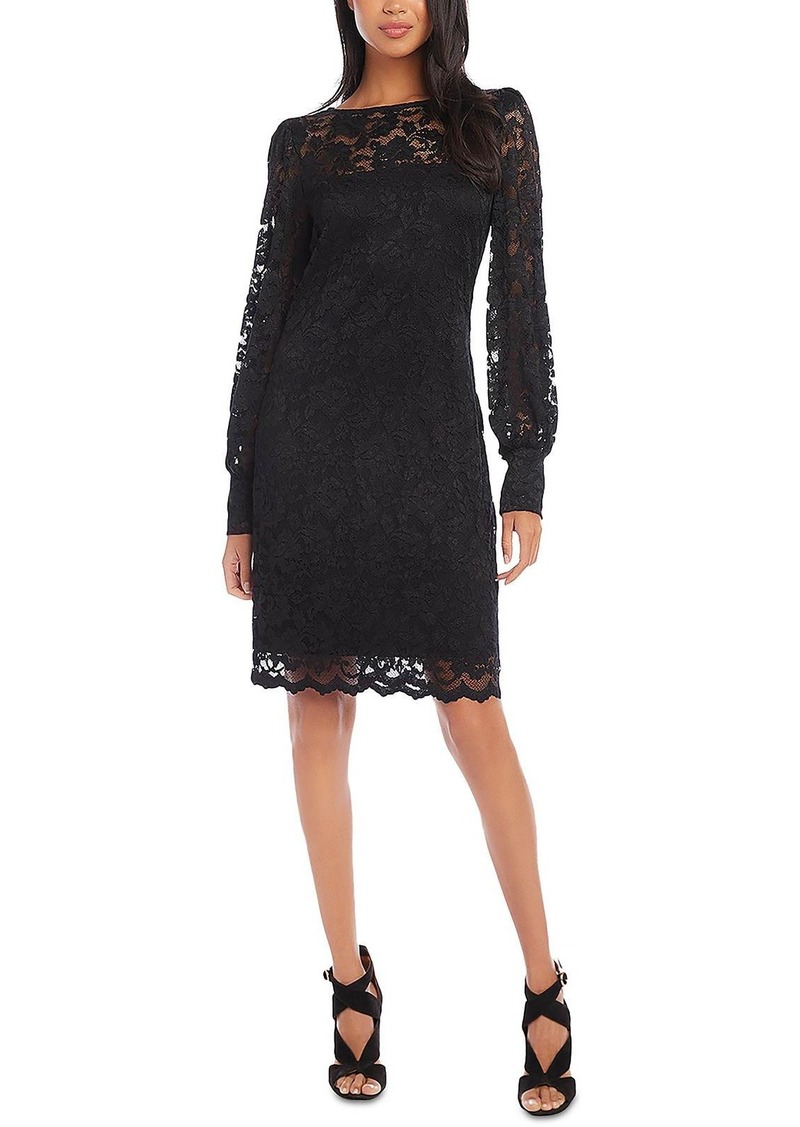 Karen Kane All That Shines Womens Lace Mini Sheath Dress