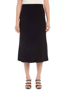 Karen Kane Bias Cut Midi Skirt In Black