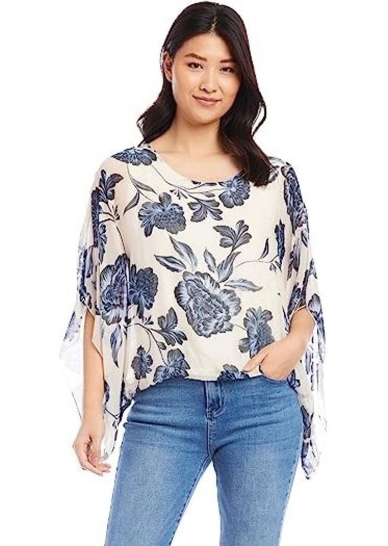 Karen Kane Blouson Scarf Top