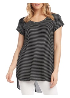 Karen Kane Casablanca Womens Striped Contrast Shirttail T-Shirt