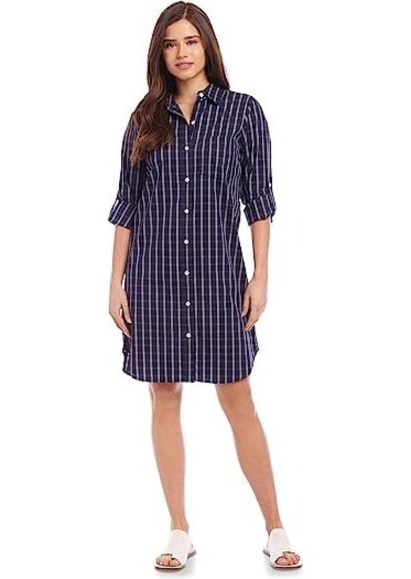 Karen Kane Check Shirtdress