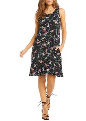 Karen Kane Chloe Womens Knit Floral Shift Dress