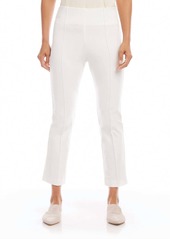 Karen Kane Cropped Pintuck Pants In Off White
