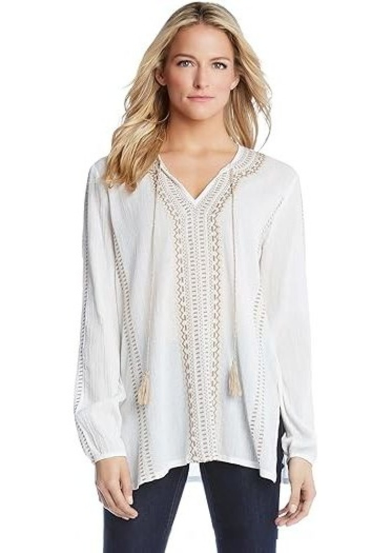 Karen Kane Embroidered Tunic