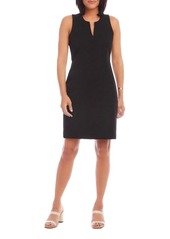 Karen Kane Audrey Sleeveless Split Neck Sheath Dress