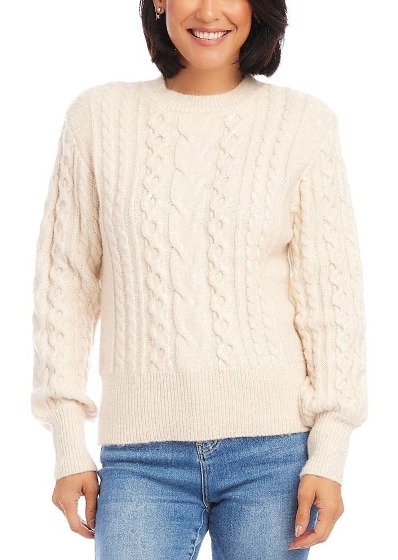 Karen Kane Cable Knit Sweater