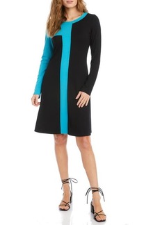 Karen Kane Colorblock Long Sleeve Dress in Multi Color at Nordstrom