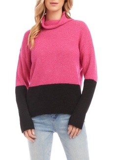 Karen Kane Colorblock Turtleneck Sweater