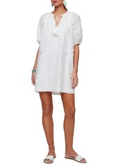 Karen Kane Floral Embroidered Cotton Shift Dress