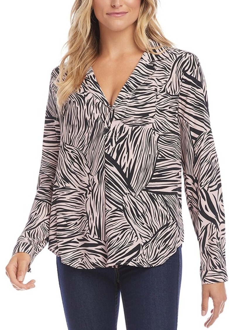 Karen Kane Half Placket Shirt