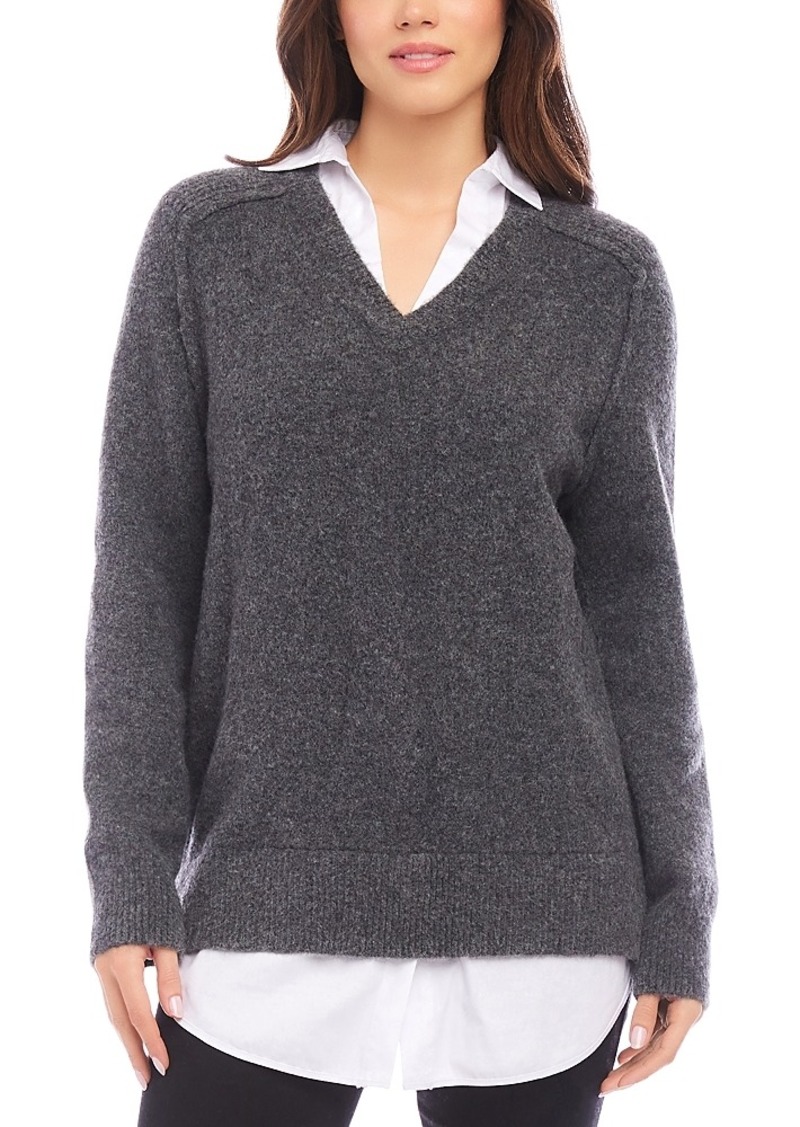 Karen Kane Layered Sweater Top