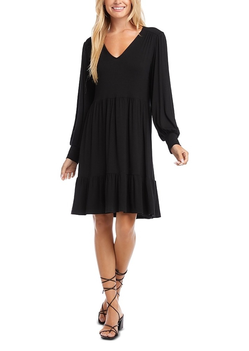 Karen Kane Long Sleeved Tiered Dress