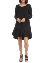 Karen Kane Maggie Long Sleeve Jersey Trapeze Dress