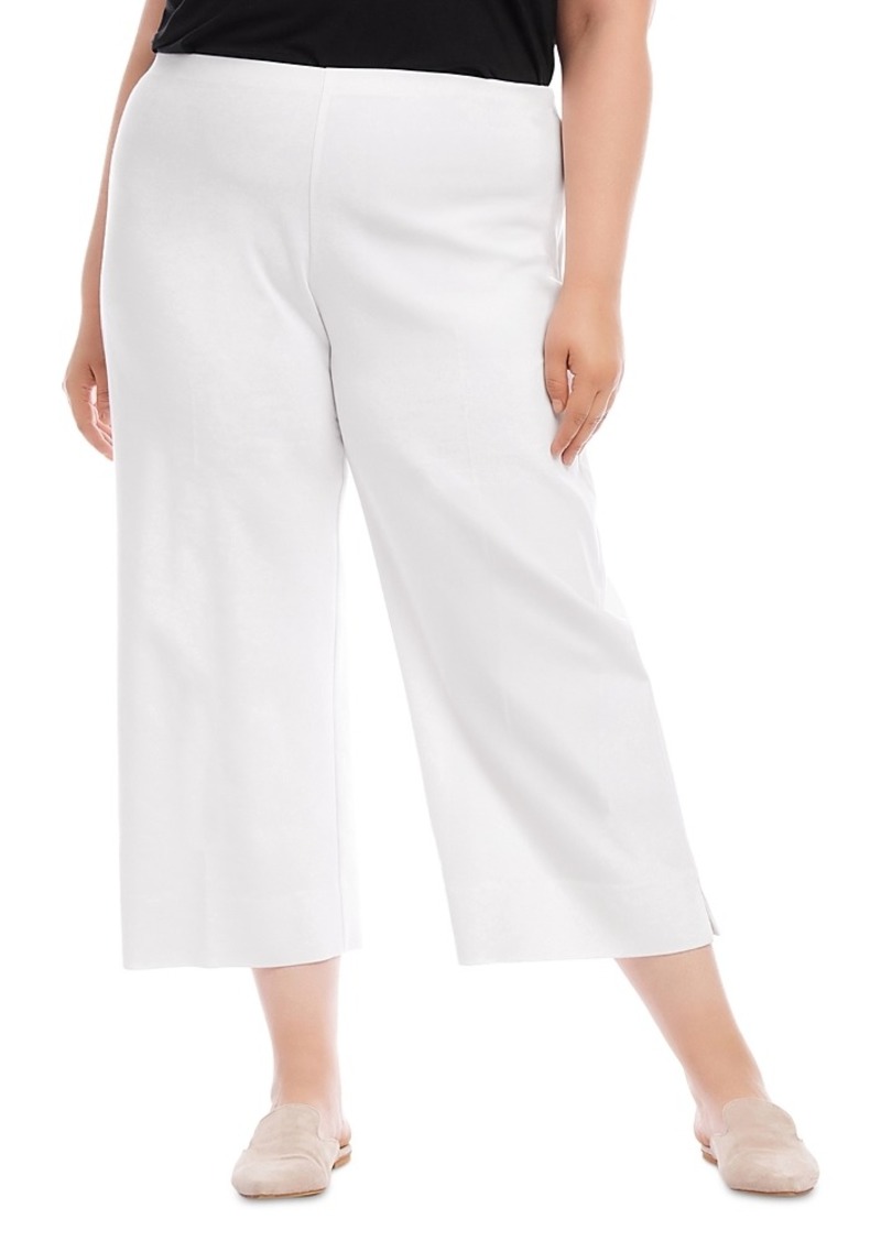 Karen Kane Plus Cropped Wide Leg Pants