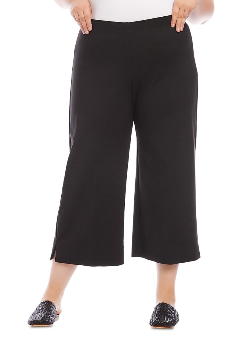 Karen Kane Plus Cropped Wide Leg Pants