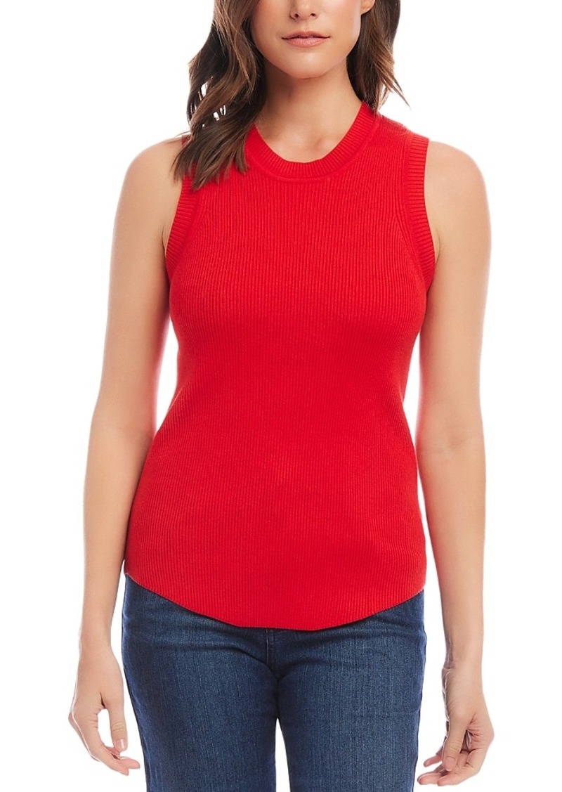 Karen Kane Ribbed Sleeveless Sweater