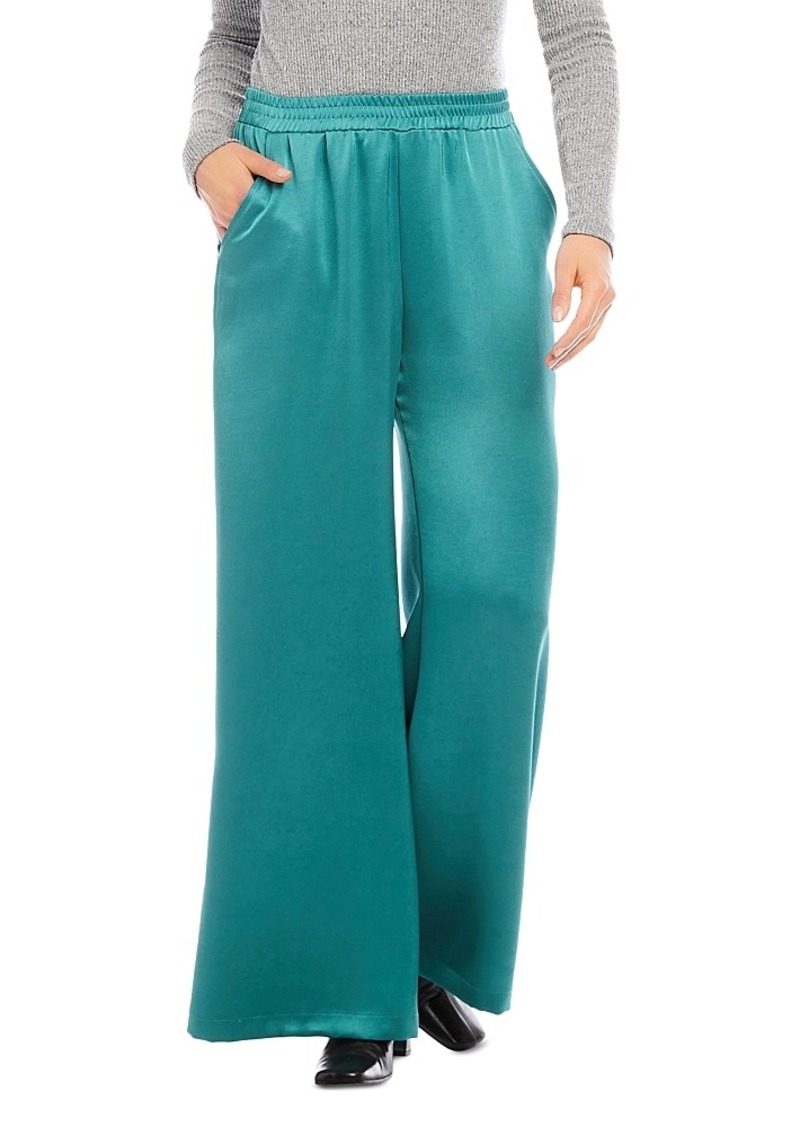 Karen Kane Satin Wide Leg Pants