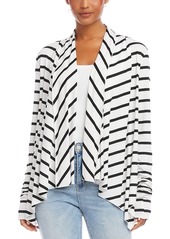 Karen Kane Striped Open Front Cardigan