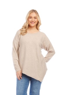 Karen Kane Women's Plus Size Asymmetric Hem Sweater