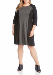 Karen Kane Women's Plus Size Colorblock Dress