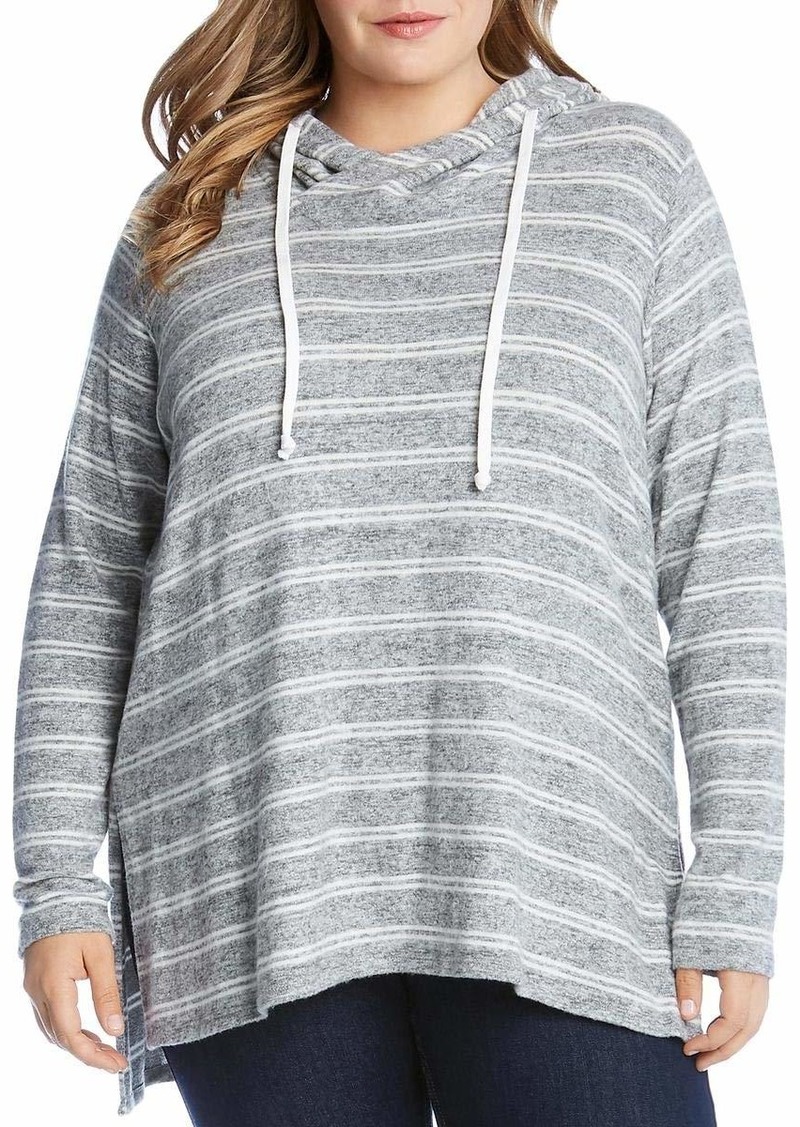 Karen Kane Women's Plus Size  Hooded TOP