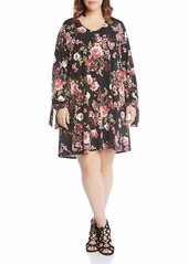 Karen Kane Women's Plus Size TIE-Sleeve Taylor Dress