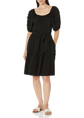 Karen Kane Womens Short Sleeve Tiered Dress  XL