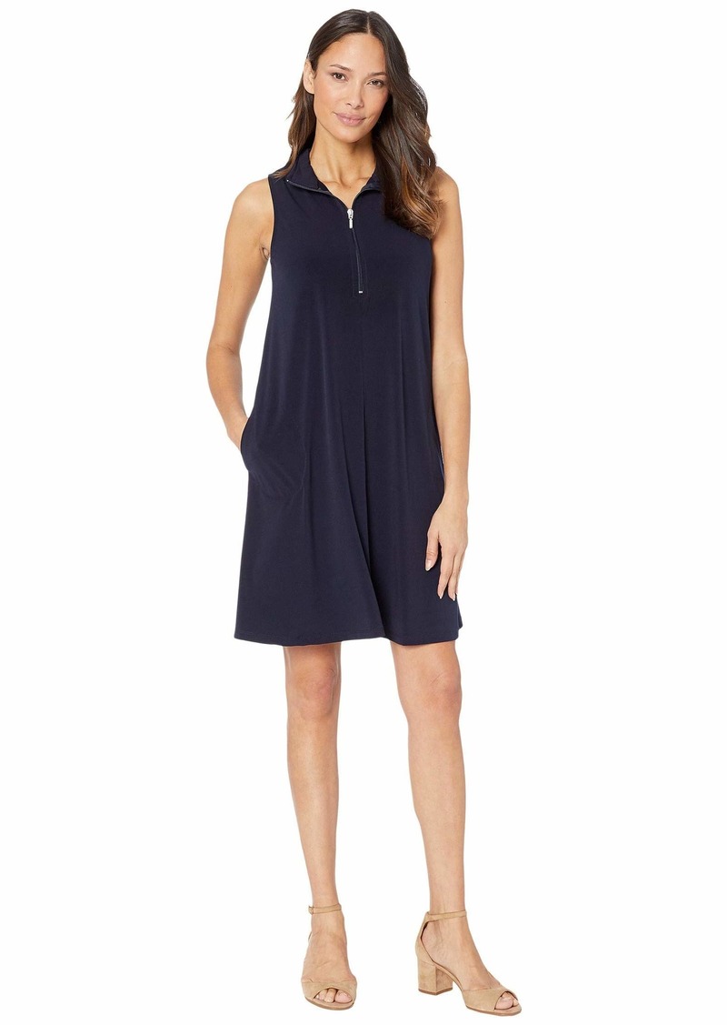 Karen Kane Women's Sleeveless Zip-Up Travel Dress