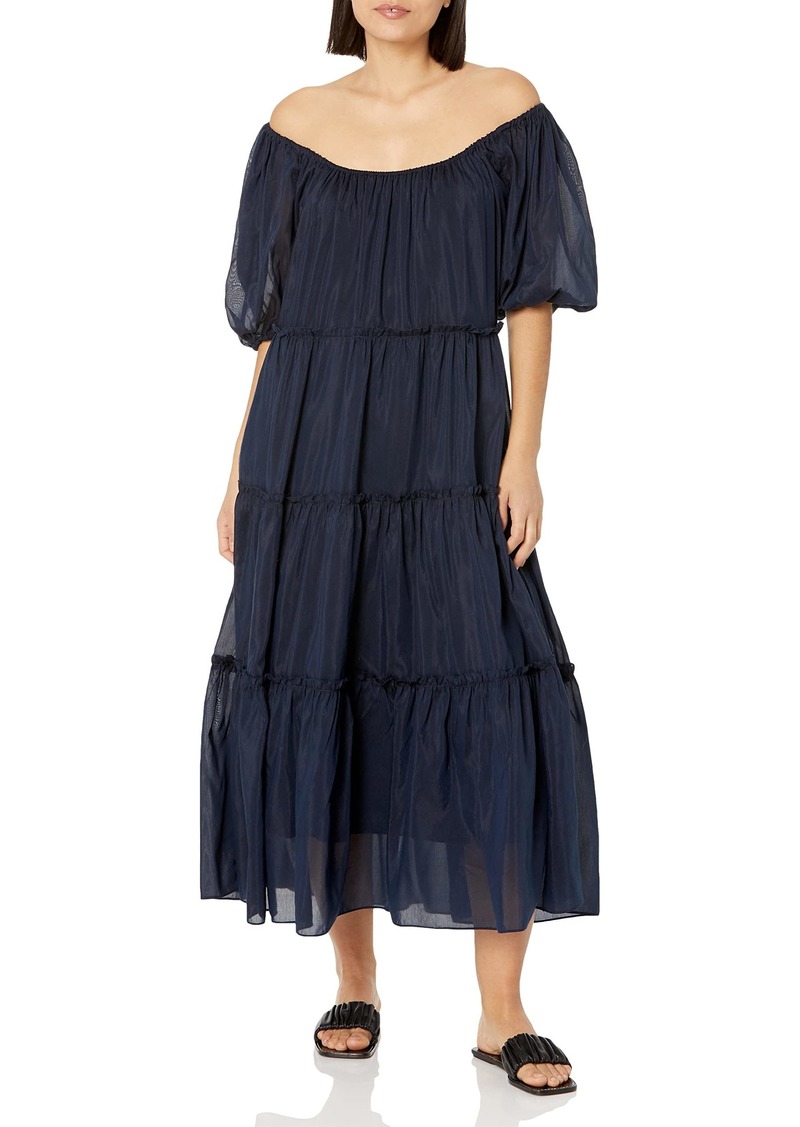 Karen Kane Women's Tiered Poof Sleeve Dress