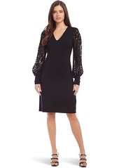 Karen Kane Lace Sleeve Dress